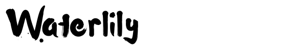 Waterlily font preview